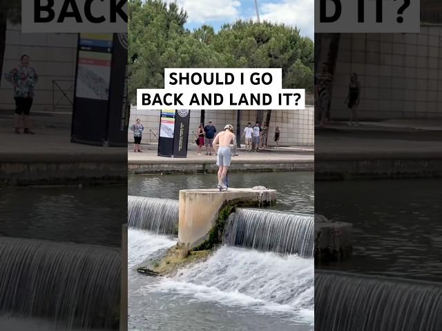 Should I go back and land it?  Jordan Clark #shorts #maddgear #viralvideo #scooter #tricks #pro