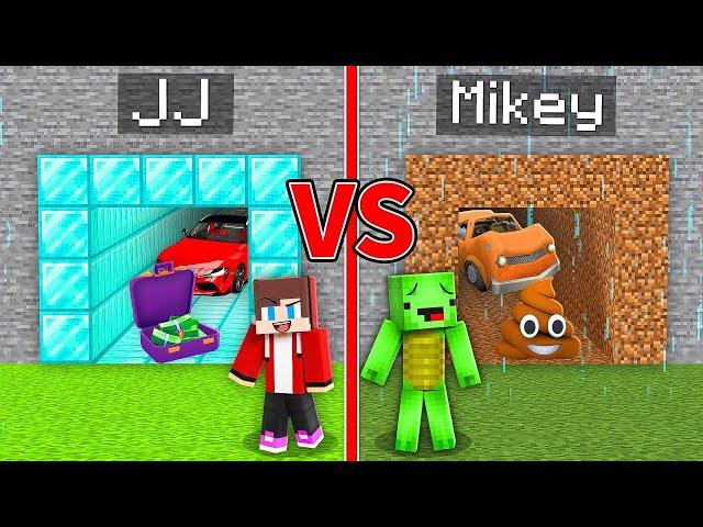 Mikey POOR vs JJ RICH Secret Passage Survival Battle in Minecraft Challenge - Maizen JJ and Mikey