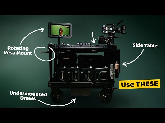 How a Pro Cinematographer Stays Organised On Set: 9 Must-Have Cart Upgrades