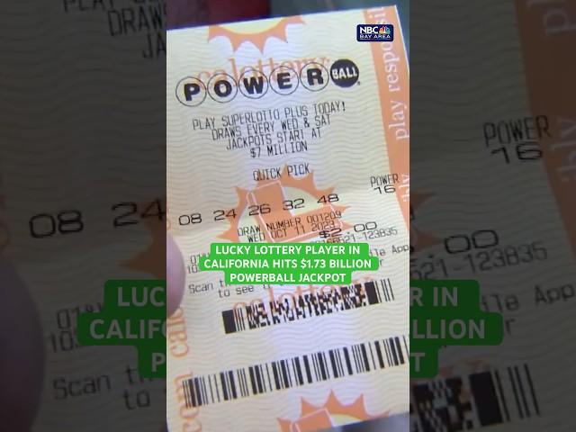 California lottery player hits $1.73 billion Powerball jackpot • #bayarea #california #powerball