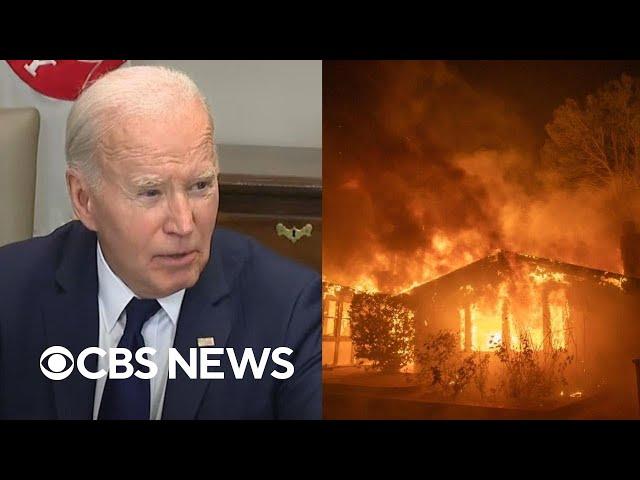 Biden gives update on Los Angeles fires raging in Southern California | Special Report