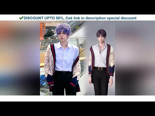 Review Game Love And Deepspace Rafayel Cosplay Costume Adult Unisex Qiyu Sweater Asymmetric Cardi