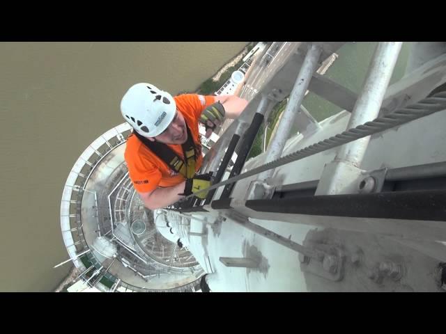 Macau Tower Climb: 2nd to Last Ladder