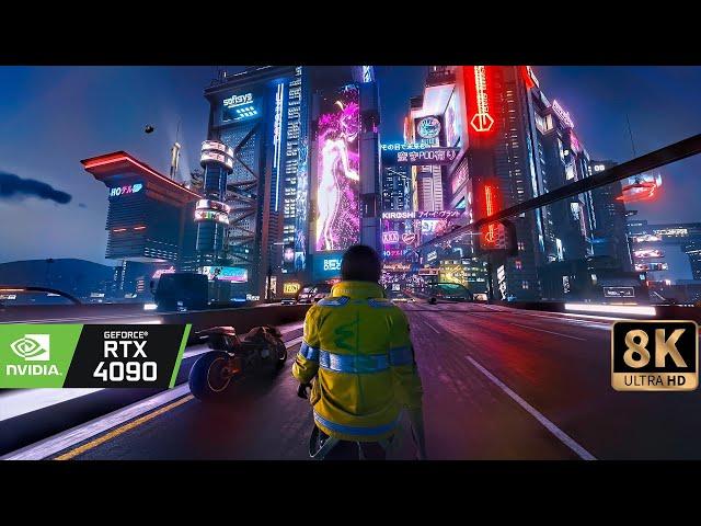 [8K] Cyberpunk 2077 RTX 4090 | PSYCHO Ray Tracing Graphics Next Gen Mod | BeyondallLimits 100+mods