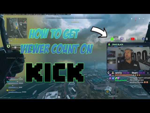 How to get a live Viewer Count for Kick on your stream!