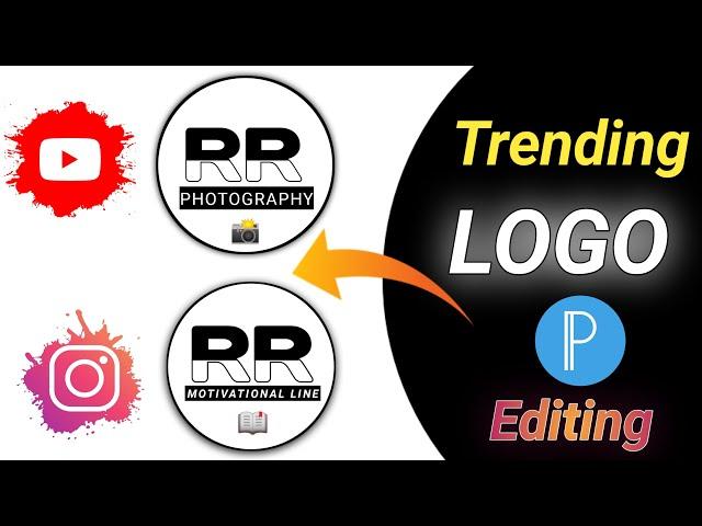 Instagram Profile Logo Editing || YouTube channel Logo Editing || Logo Editing on pixellab.#rr logo