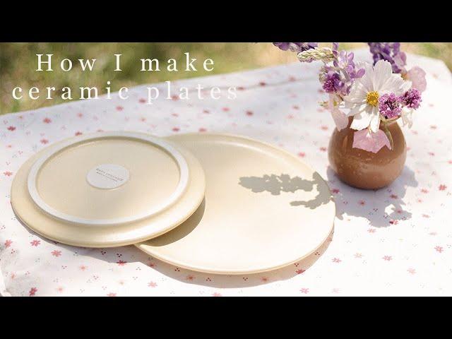 How I make ceramic plates | The entire pottery process