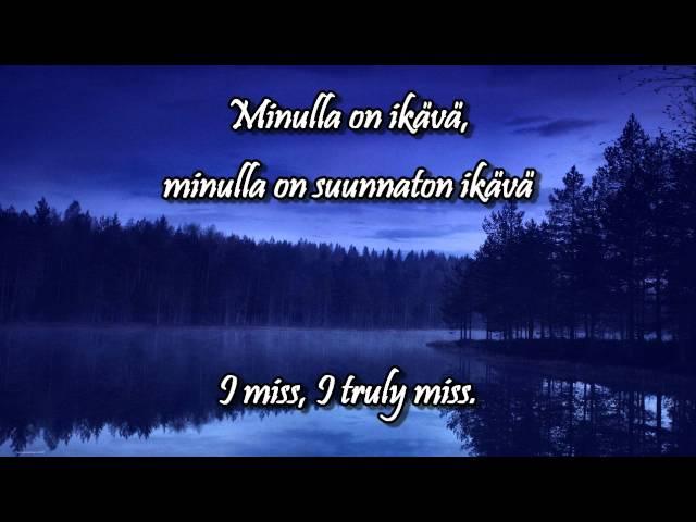 Ikävä w/lyrics (english, finnish) - Pave Maijanen