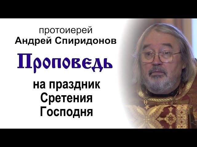 Проповедь на праздник Сретения Господня (2025.02.15). Протоиерей Андрей Спиридонов