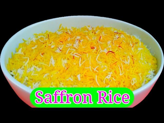 Saffron Rice Arabic || Saffron Rice Recipe || Saffron Rice Recipe Persian || Zafrani Rice Recipe