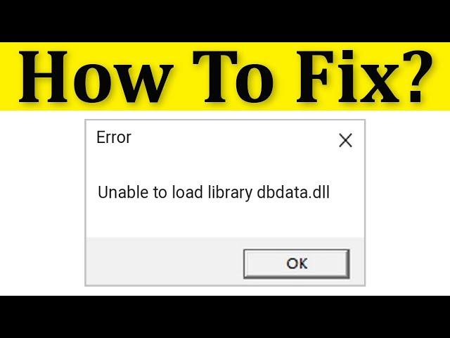 How To Fix Assassin's Creed Odyssey || Unable To Load Library dbdata.dll Error On Windows 10/8/7