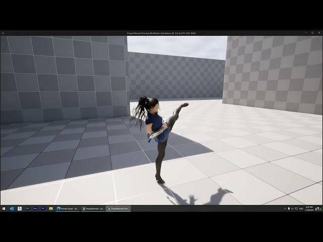 Unreal Engine 5 Motion Matching Combo Attacks Test