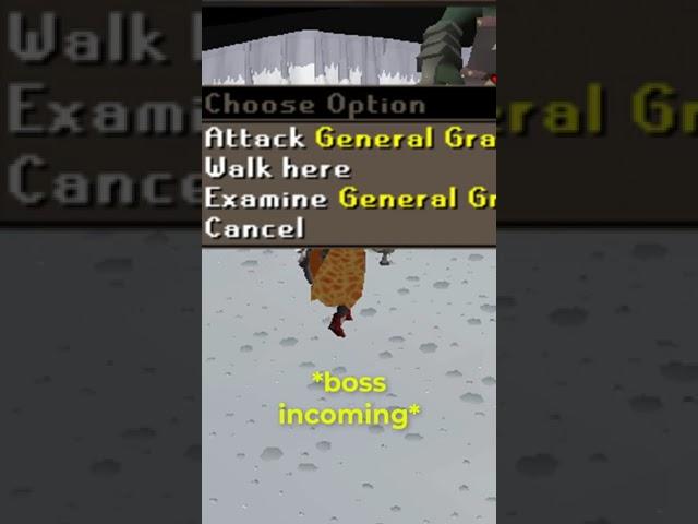 noob runs into bandos #shorts #osrs