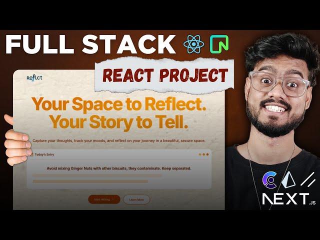 Full Stack React JS Project ( Journal App ) - Next.js 15, Shadcn, Tailwind, Clerk, NeonDB Tutorial 