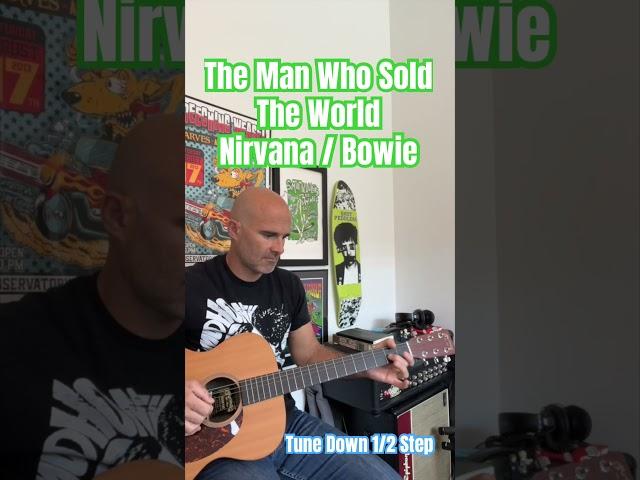 Man Who Sold The World Nirvana / Bowie Guitar Lesson + Tutorial #nirvana #kurtcobain #guitar #lesson