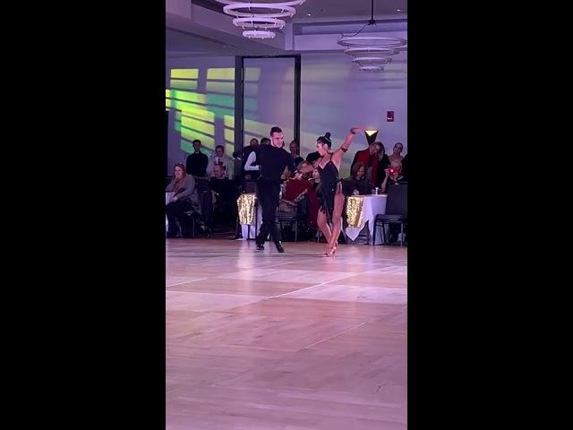 Ava Sarram dancing the Samba with Nikita Vasilenko at Boston DanceSport Cup!