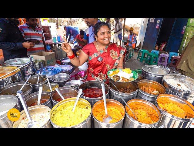 Hyderabad Famous Aunty Selling Unlimited Non-Veg Thali Rs. 120/- Only l Hyderabad Street Food