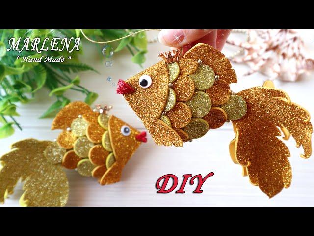  GOLDEN FISH for the fulfillment of desires  Crafts from foamiran