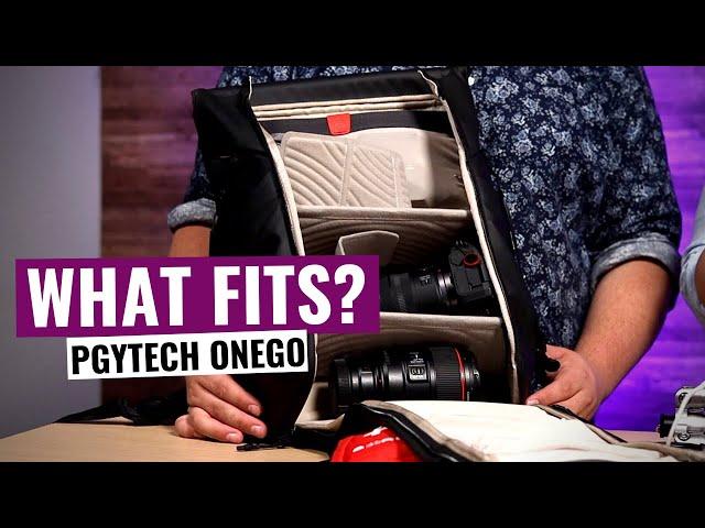 PGYTECH OneGo: What fits in the backpack?