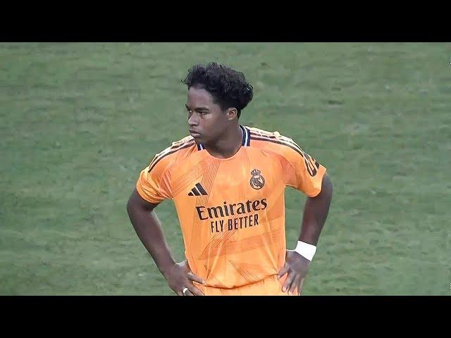 Endrick vs AC Milan DEBUT Real Madrid 31/07/24 | HD