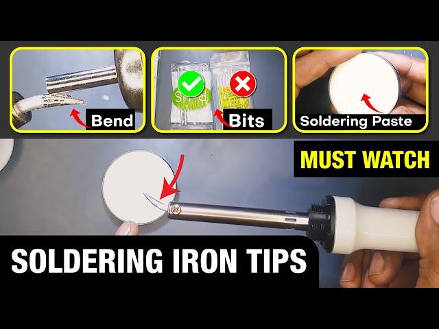 Soldering iron tip care, Soldering Tip Cleaning, and Soldering Tip Maintenance | In Urdu/Hindi