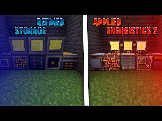 Что выбрать? Applied Energistics 2 VS Refined Storage!