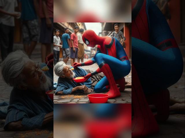 Superheros helping the poor people |  DC-All Characters | #marvel #avengers #spiderman #shorts