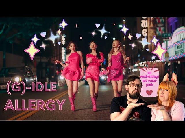 REACTING TO (여자)아이들((G)I-DLE) - 'Allergy' Official Music Video - PINK EVERYWHERE!!!