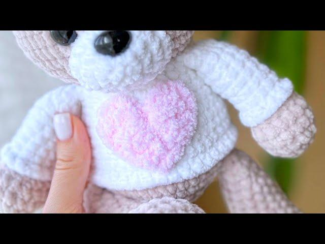 Crochet heart applique  Master class