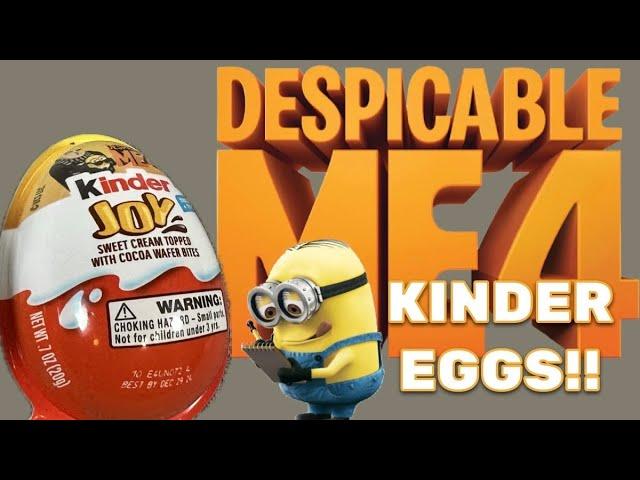 DESPICABLE ME 4 MEGA MINION KINDER EGGS?? DELICIOUS!!