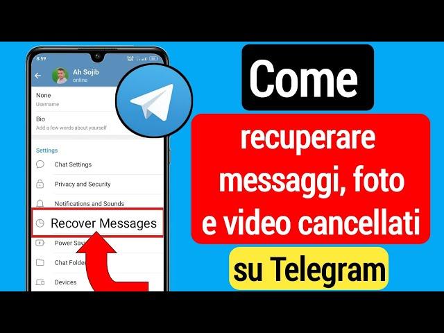 Come recuperare i messaggi cancellati da Telegram