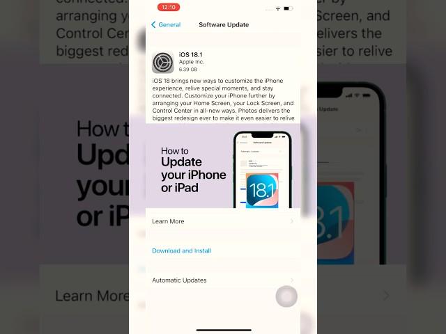 How to Update iPhone iOS 18.1 @iMarketLk #iphone #iphonetips #apple #ios18 #iosupdates