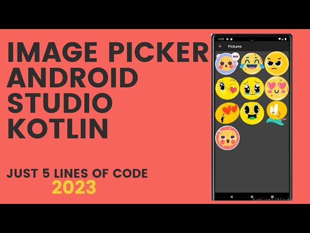 Android pick image from gallery and show in Image View Kotlin || Image picker android Kotlin