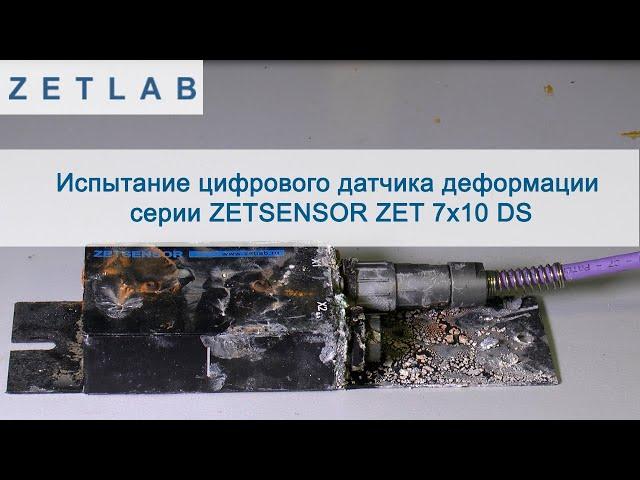 Испытание цифрового датчика деформации серии ZETSENSOR ZET 7x10 DS