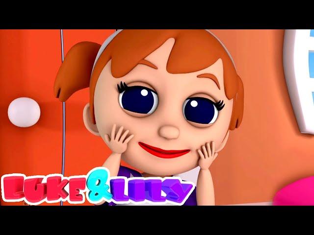 пухнелькие щеки | Стихи для детей | Luke and Lily Russia | обучающие видео | мультфильмы
