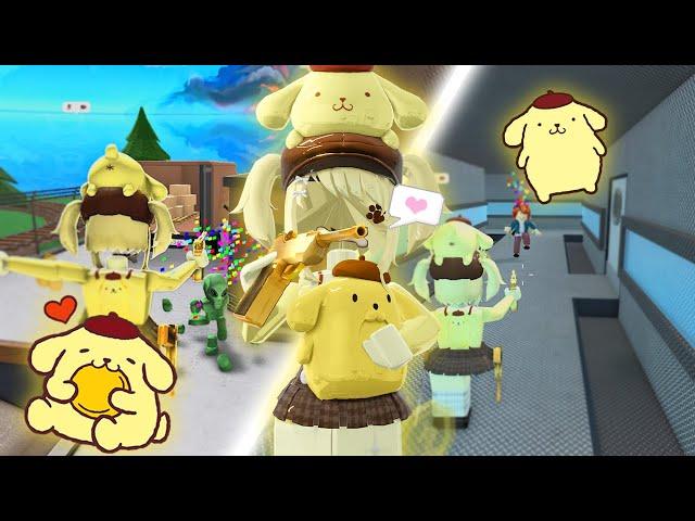 PLAYING MM2 AS POMPOMPURIN W/ VOICECHAT (Murder Mystery 2)