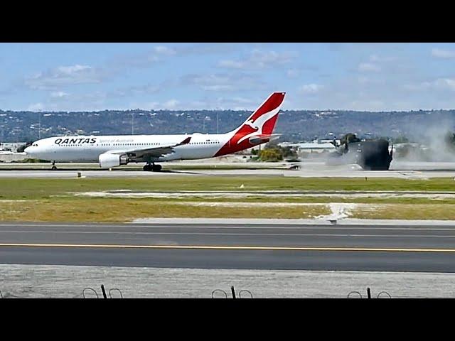 Plane Destroys Runway