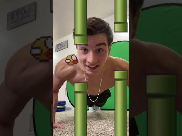 Longest flappy bird push-ups