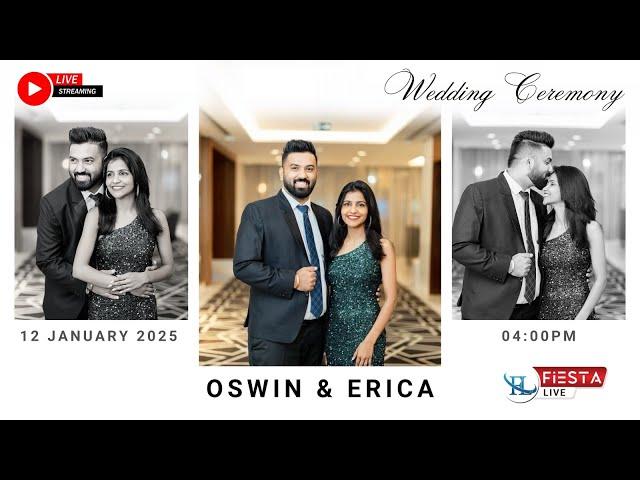 Wedding Ceremony Of OSWIN & ERICA | Watch LIVE