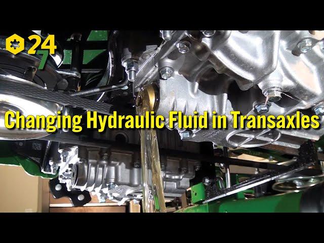 How to Change Hydraulic Fluid in Transaxles on a John Deere Z9 Mower