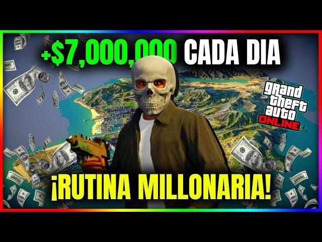 Como HACER $7,000,000 Cada DIA en GTA 5 Online! 2025 (Completamente SOLO) RUTINA MILLONARIA