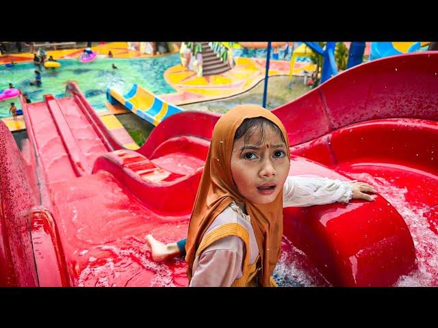 DiAJAKIN PAPS AQILLA BERENANG SEPUASNYA DI WATERPARK JONGGOL #aqilla #aqila