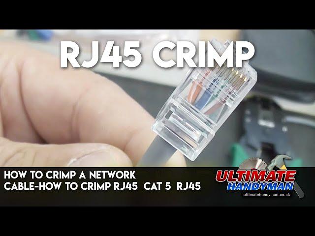 How to crimp a network cable-How to Crimp Rj45 | Cat 5 | RJ45