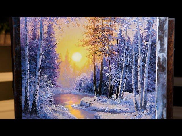 Bright Winter Reflections - Landscape Painting Demo