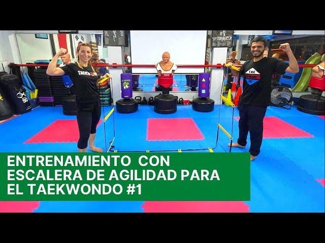 Entrenamiento (clase)  con escalera de agilidad para el Taekwondo #1