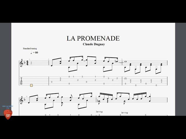 La Promenade - Claude Duguay - Guitar Pro Tab