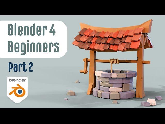 Beginner Blender 4.2 Tutorial: Modelling a Low-Poly Well - Part2