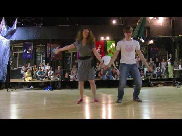 Olga Volkova & Slava Bogatov - Lindy Hop JnJ Finals at Crazy Tea Party