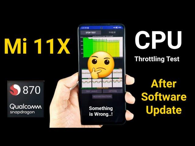 Mi 11x CPU throttling test After Software Update Snapdragon 870 