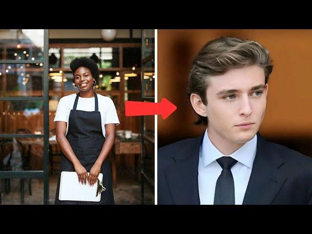 Waitress’s Emotional Reaction to Barron Trump’s Unexpected Note